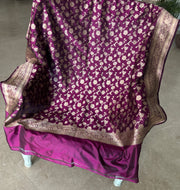 Purple jaal dupatta