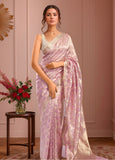 Mauve tissue saree